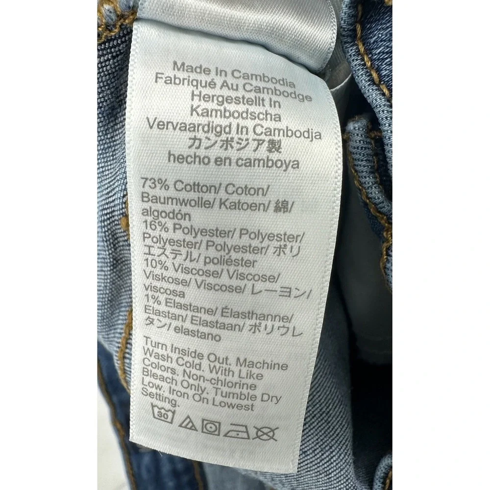 J. Crew 9" High Rise Skinny Jeans Woman's Size 28 Blue Stretch‎ Pockets Denim - Picture 5 of 8